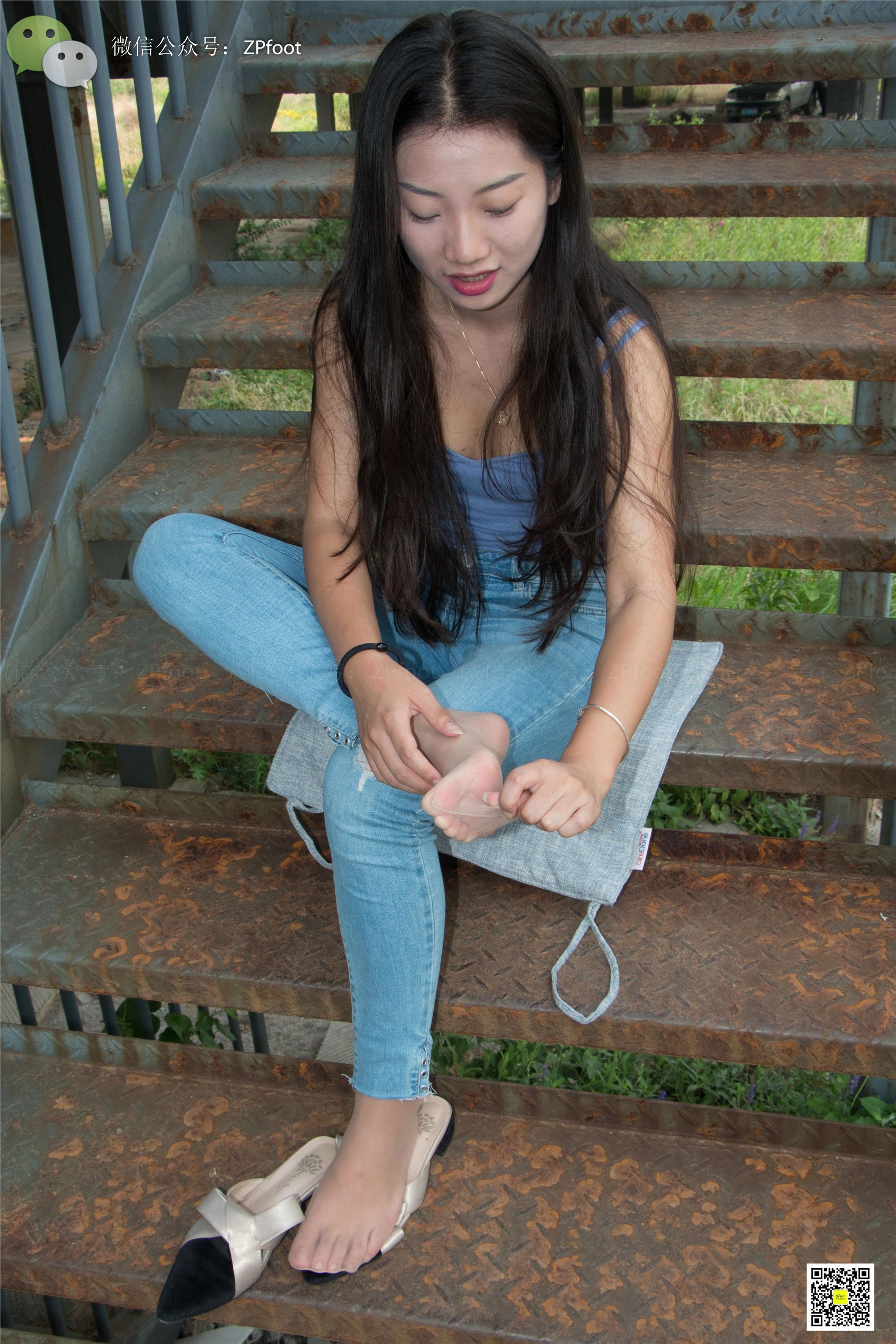 LSS山茶摄影 NO.010 芍药的短丝裸足